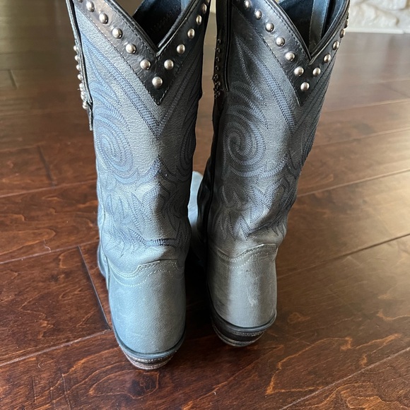 Y2K Studded Blue Western Cowboy Boots - Picture 3 of 6